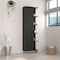 Tuhome Urano Mirror Linen Cabinet, Four Interior Shelves, Five External Shelves, Black MLW5536 - alternate 2